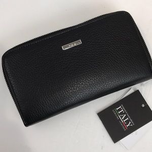 TREVI luxury made in Italy pebble wallet